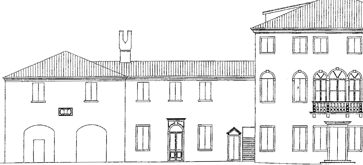 disegno villa storica